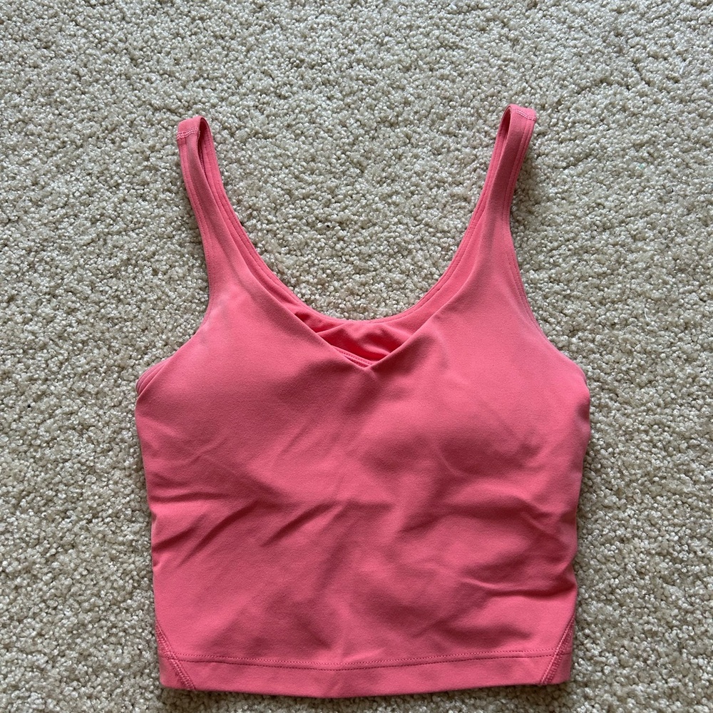 Lululemon Pink Align Crop Tank Top